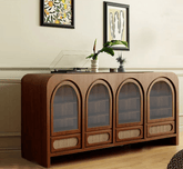 Gharaana Credenza Hutches Vyut Wooden 70" Crockery Cabinet